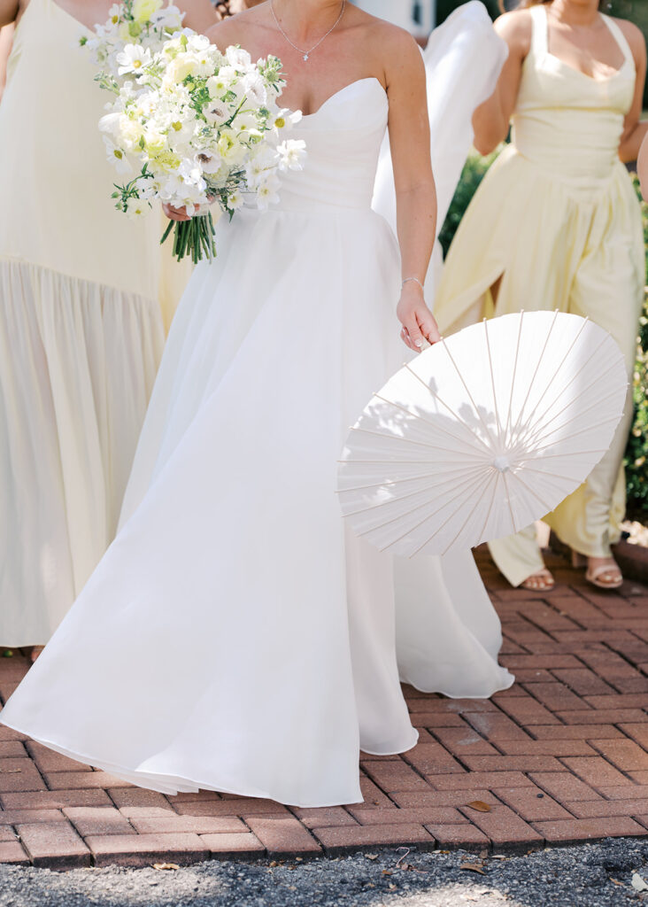 Bride getting ready on wedding morning at The Winfield Inn