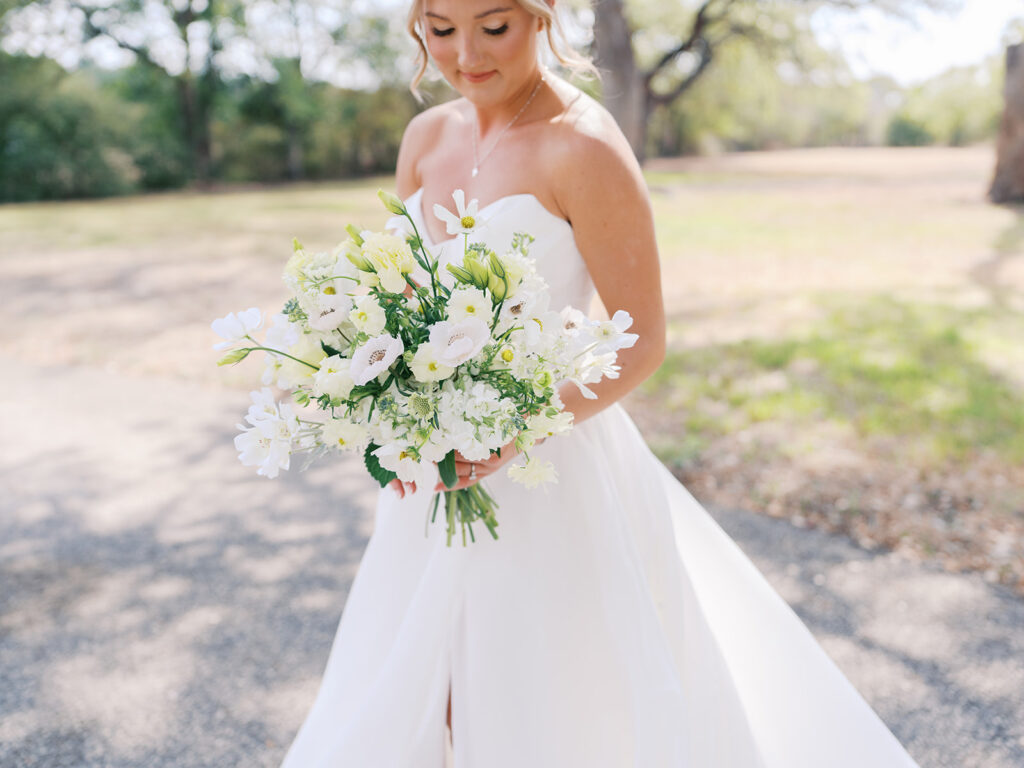 Bride getting ready on wedding morning at The Winfield Inn