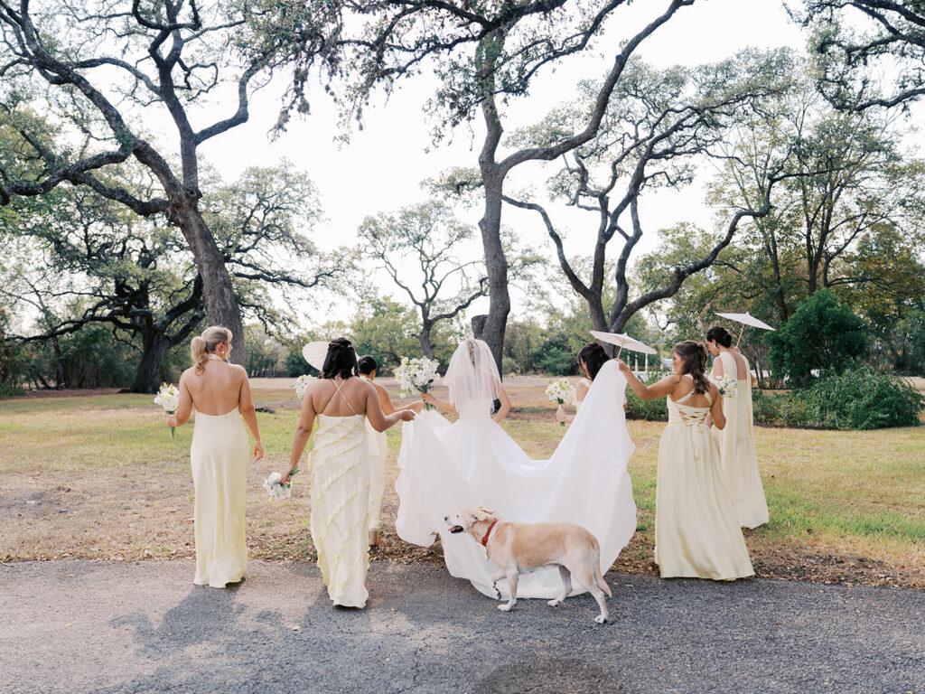 Bride getting ready on wedding morning at The Winfield Inn