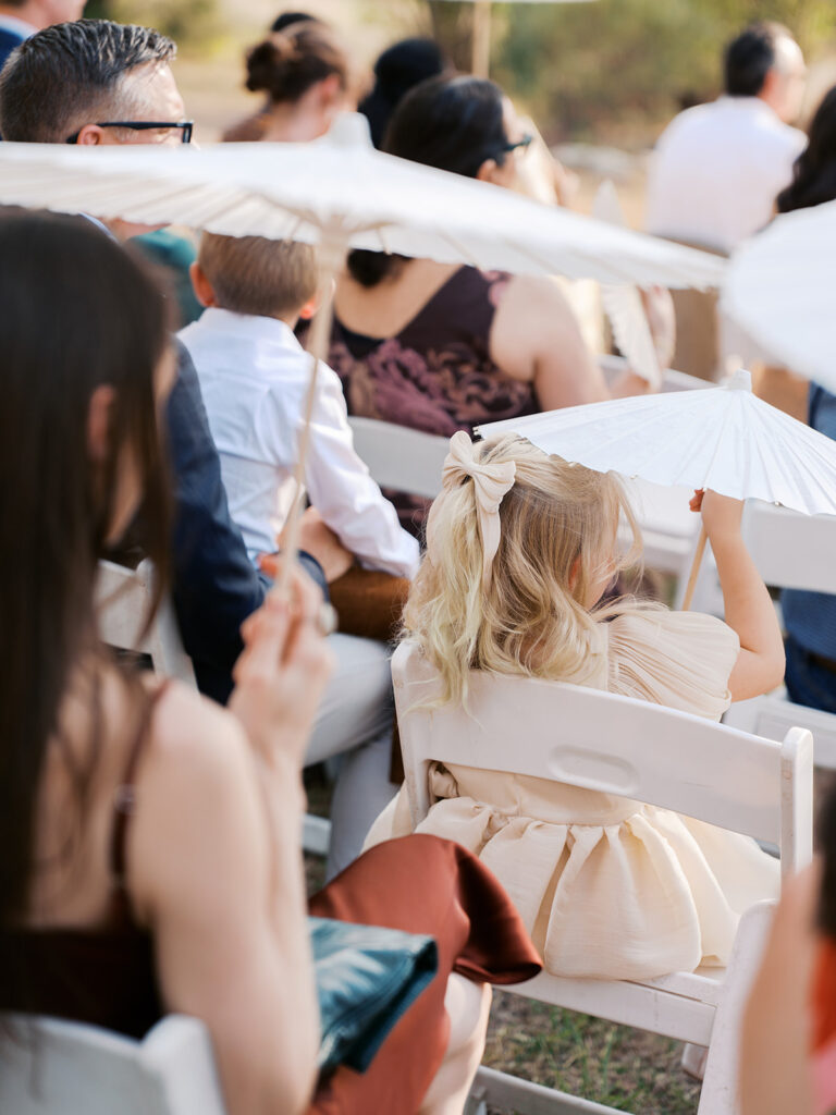 Outdoor ceremony under oak trees at The Winfield Inn in Austin