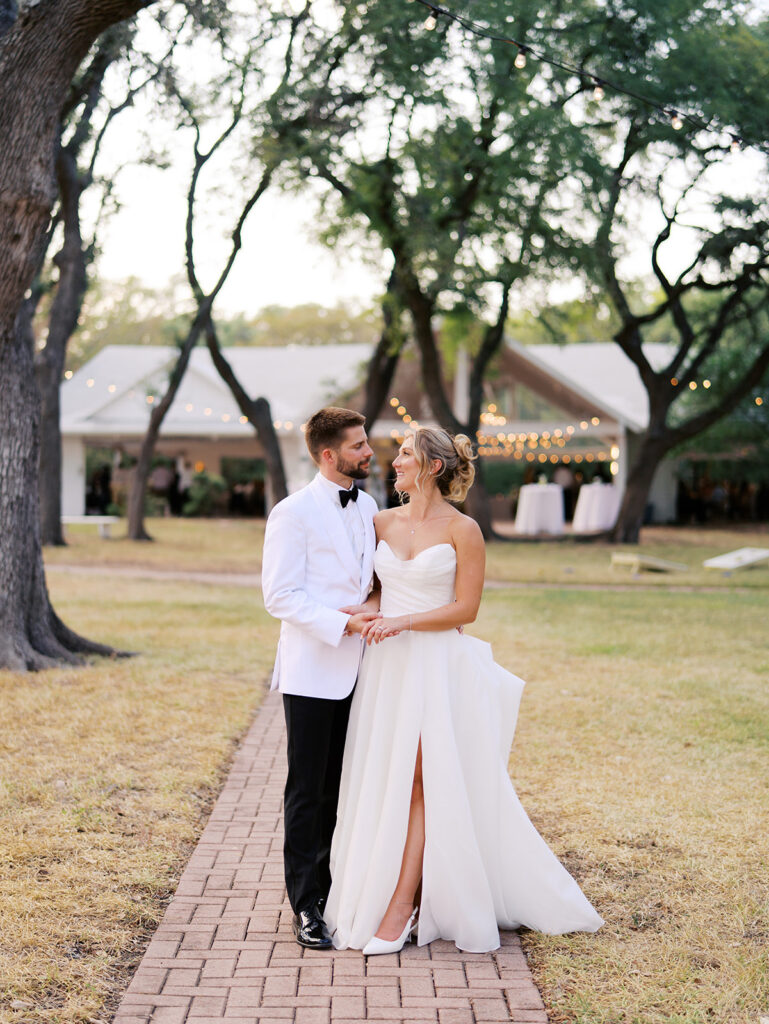 Whimsical yellow wedding photography at Austin garden venue