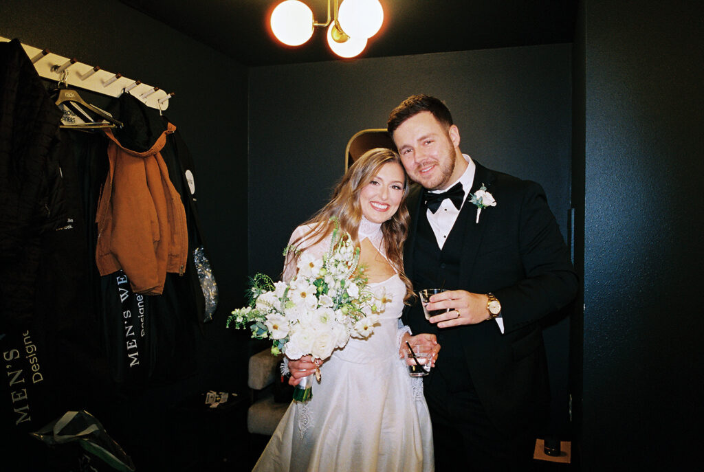 wedding celebration at Springdale Station on film