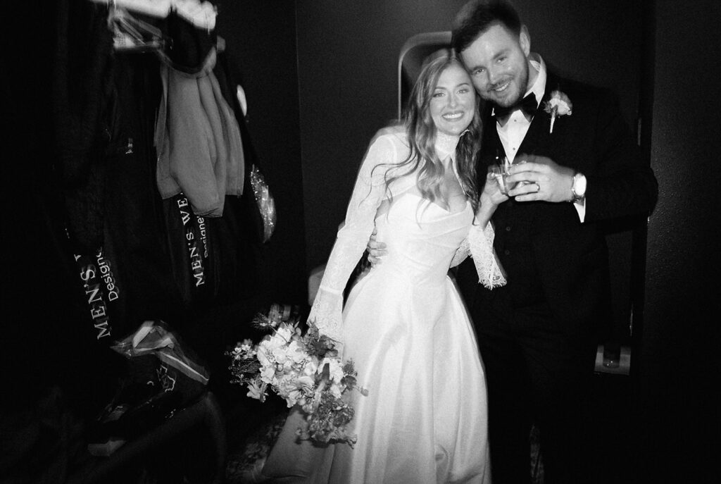 wedding celebration at Springdale Station on film