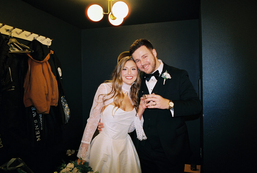 wedding celebration at Springdale Station on film