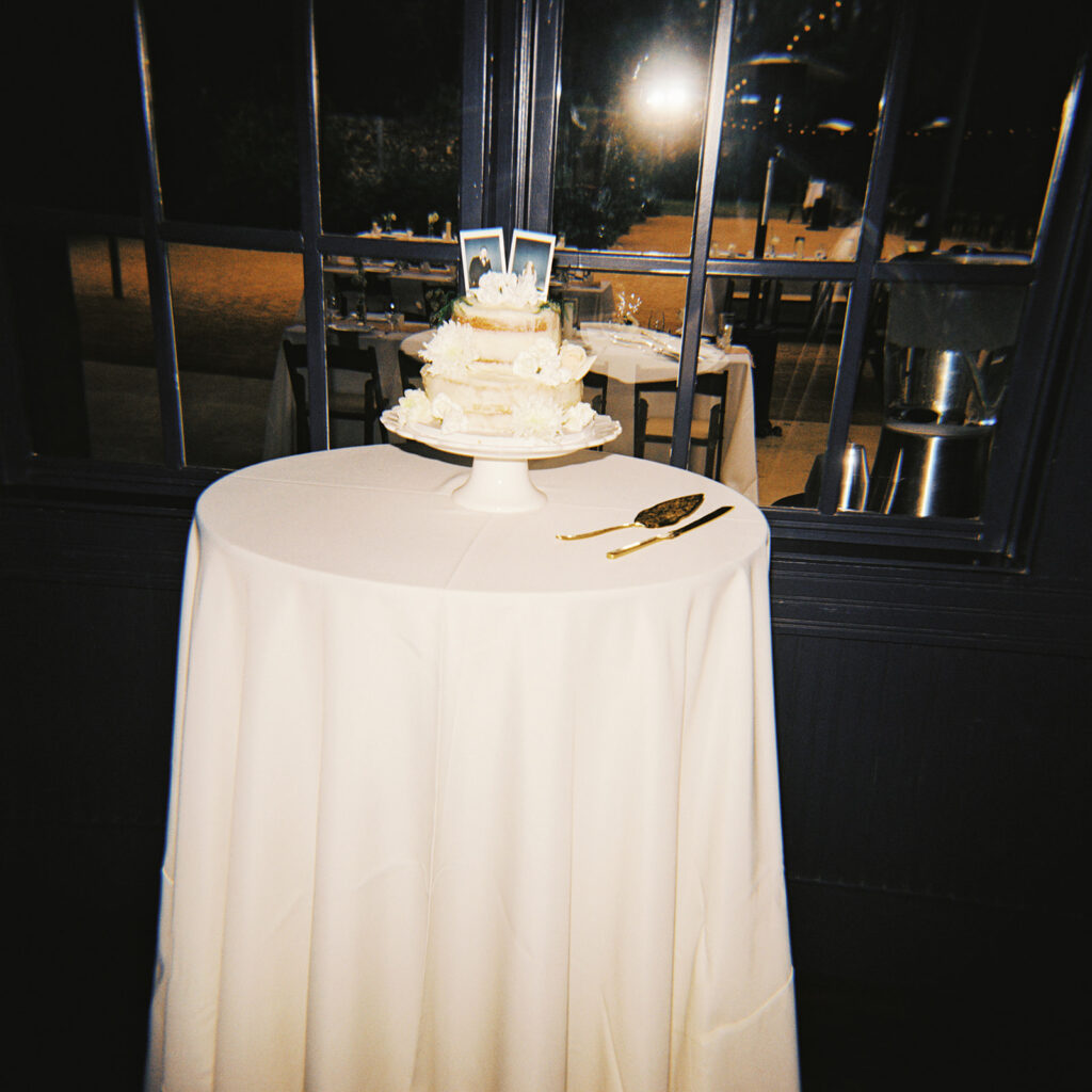 Candid moments from a November wedding at Springdale Station in Austin on film