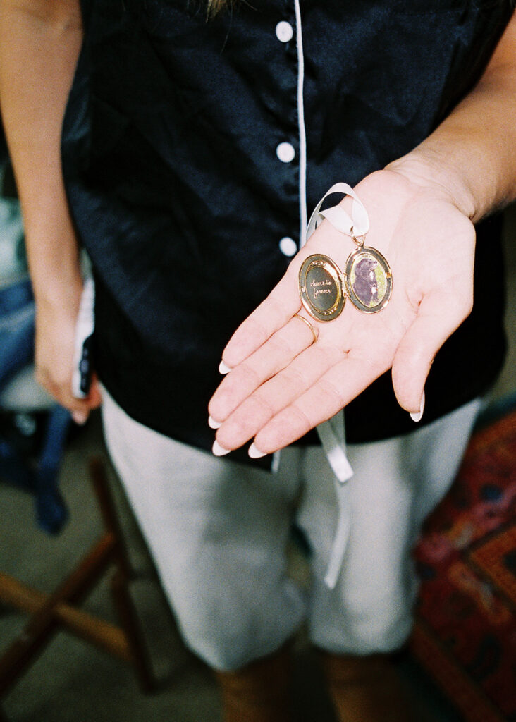 Candid moments from a November wedding at Springdale Station in Austin on film