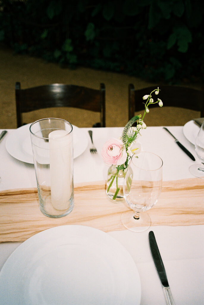 Candid moments from a November wedding at Springdale Station in Austin on film