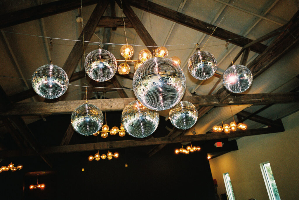 Candid moments from a November wedding at Springdale Station in Austin on film