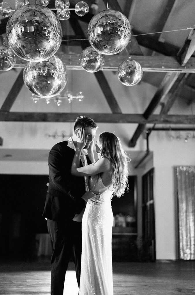 Intimate fall wedding at Springdale Station with friends and family