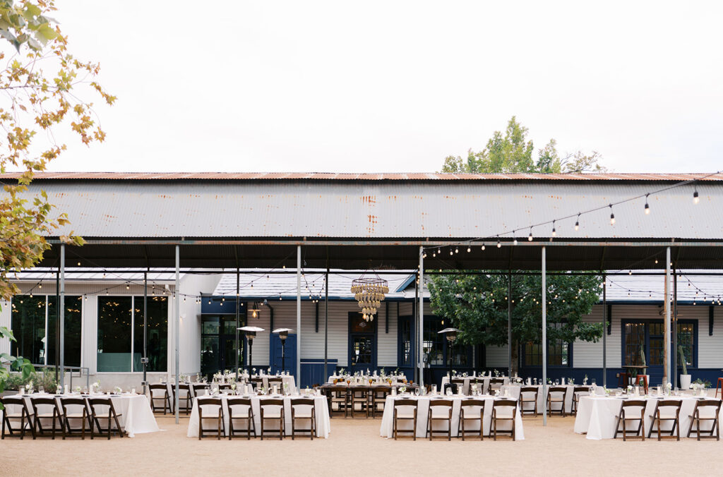 Candid moments from a November wedding at Springdale Station in Austin on film