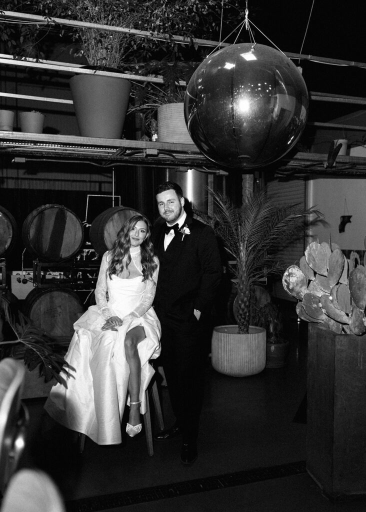 Candid moments from a November wedding at Springdale Station in Austin on film