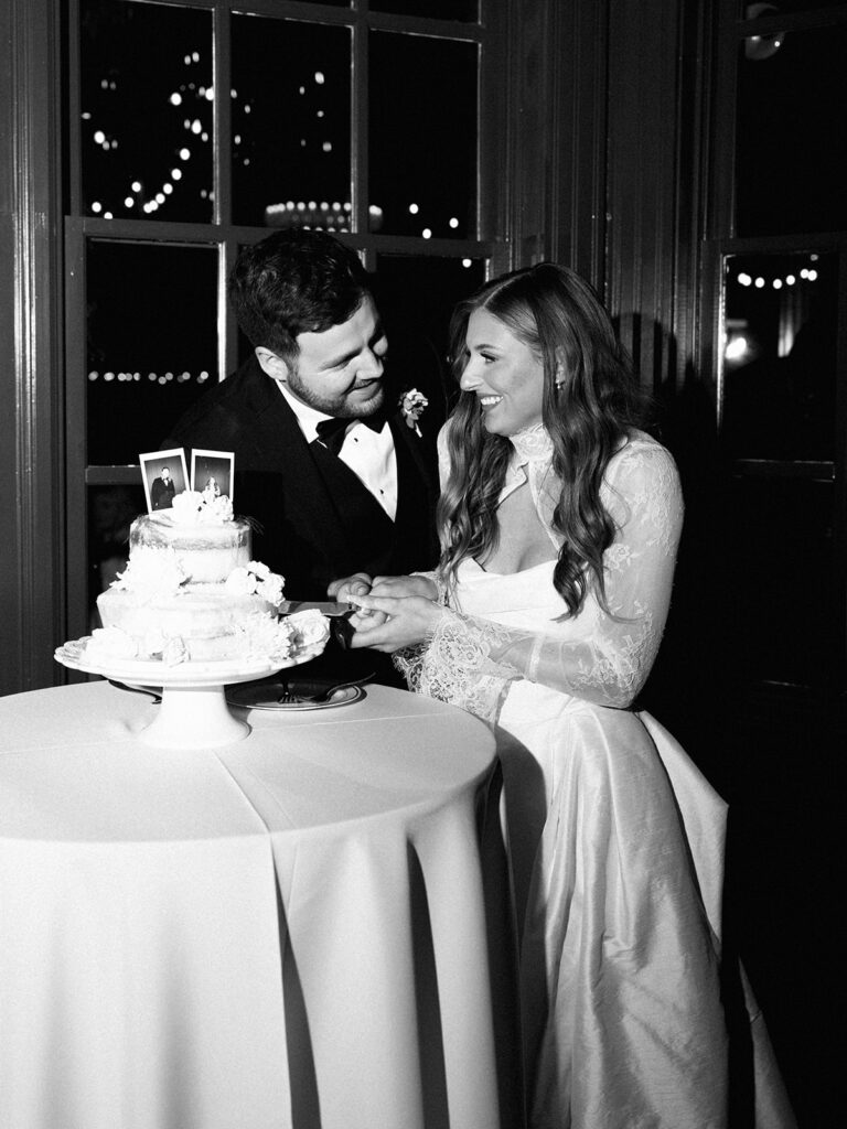 Joyful wedding reception with dancing at Springdale Station