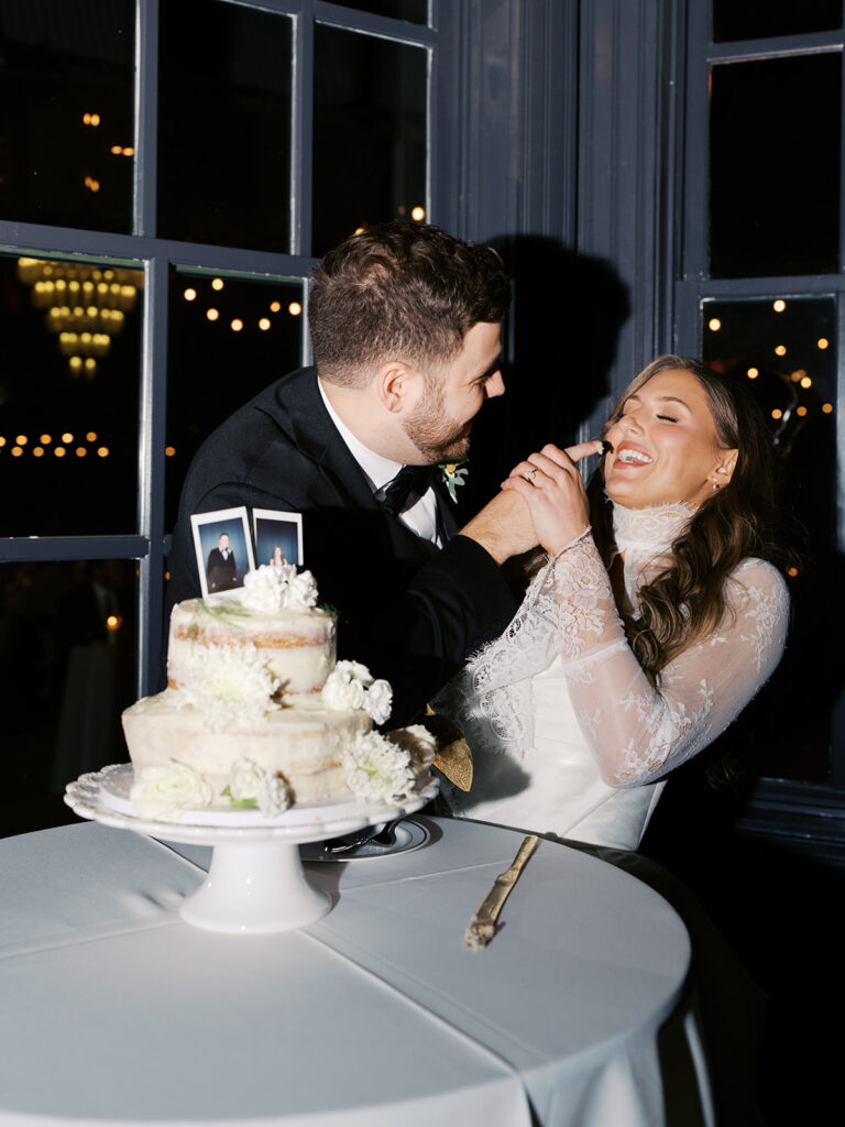 Joyful wedding reception with dancing at Springdale Station