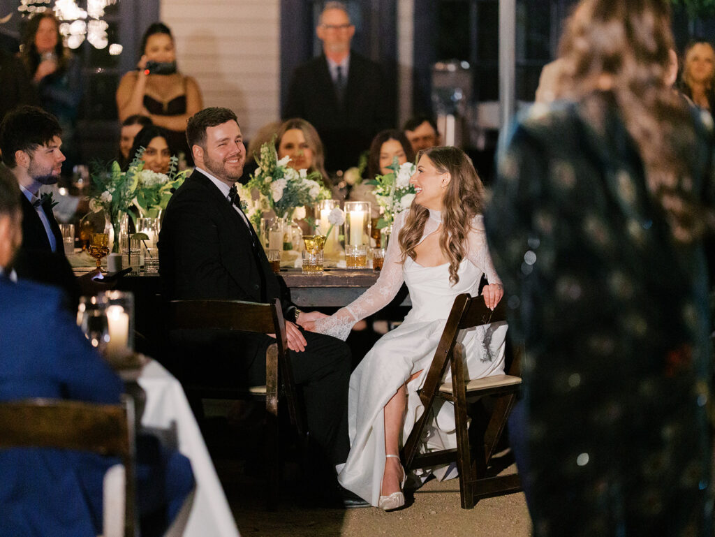 Joyful wedding reception with dancing at Springdale Station