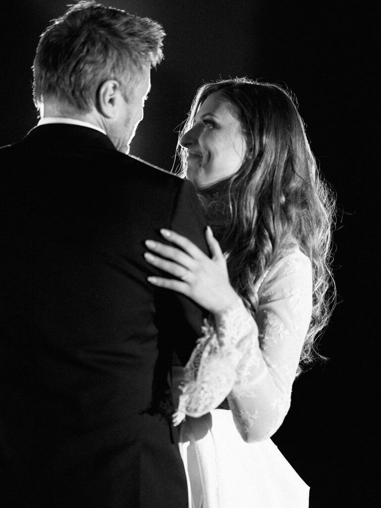 Guests dancing during a lively wedding reception in Austin, Texas
