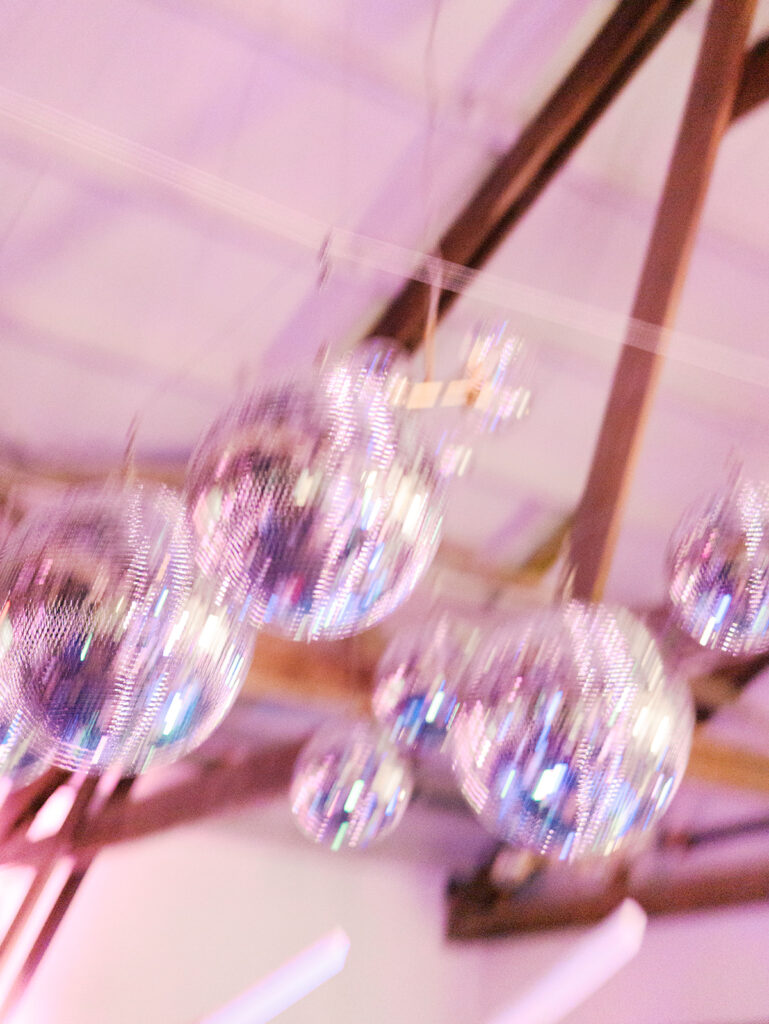 Guests dancing during a lively wedding reception in Austin, Texas on film