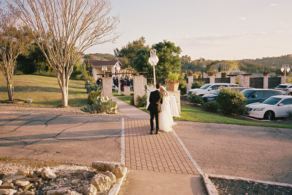 Austin wedding portraits captured on 35mm film