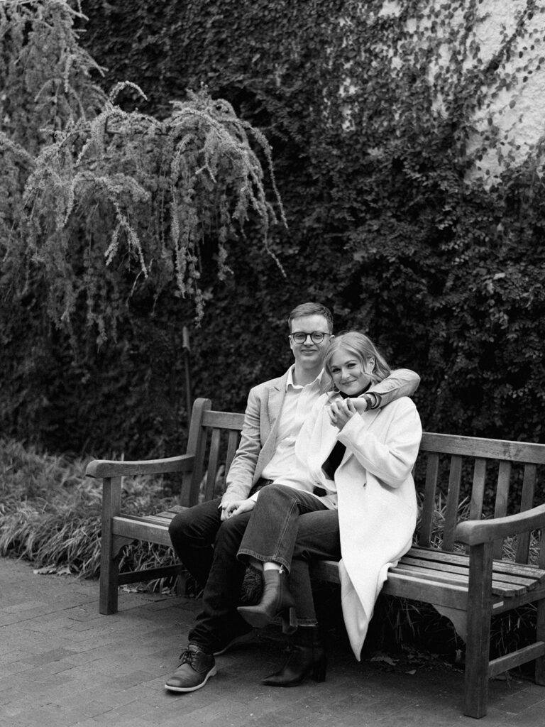 Engagement session at the Dallas Arboretum and Botanical Garden