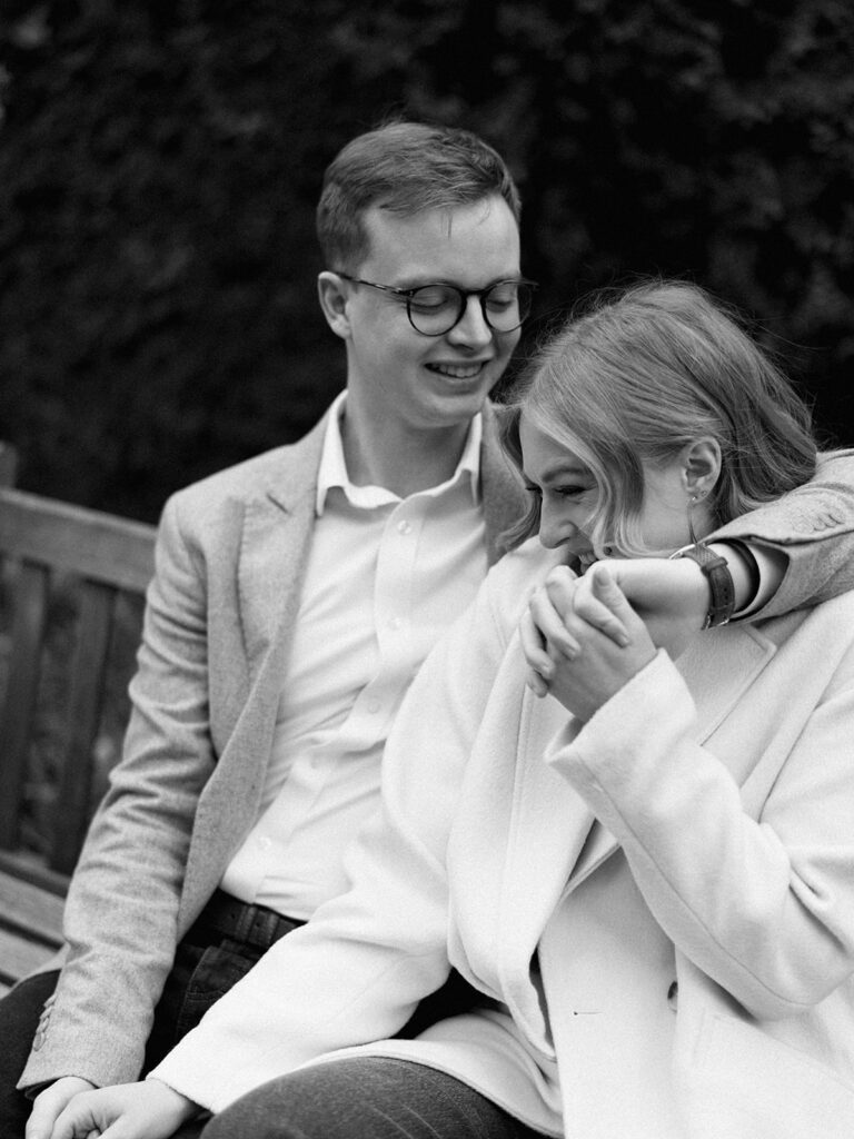 Engagement session at the Dallas Arboretum and Botanical Garden