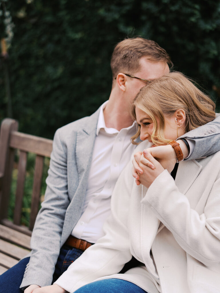 Engagement session at the Dallas Arboretum and Botanical Garden