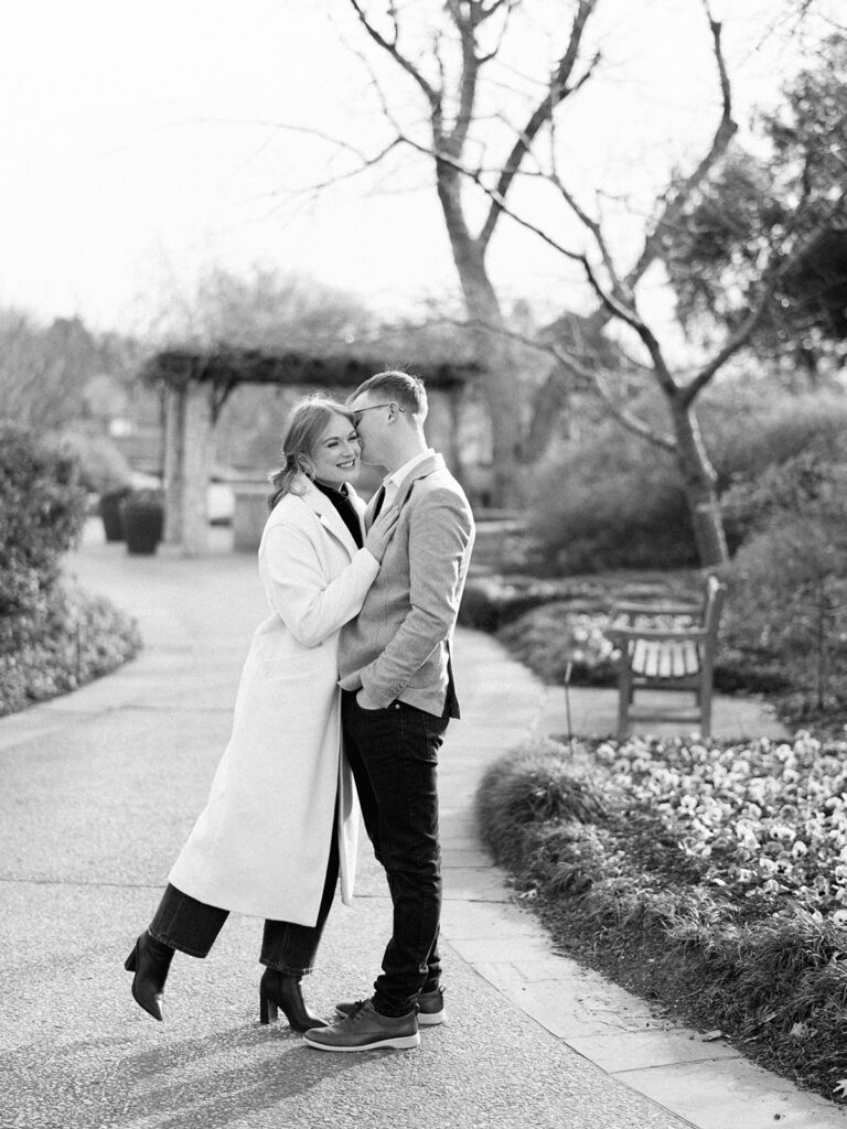 Engagement session at the Dallas Arboretum and Botanical Garden
