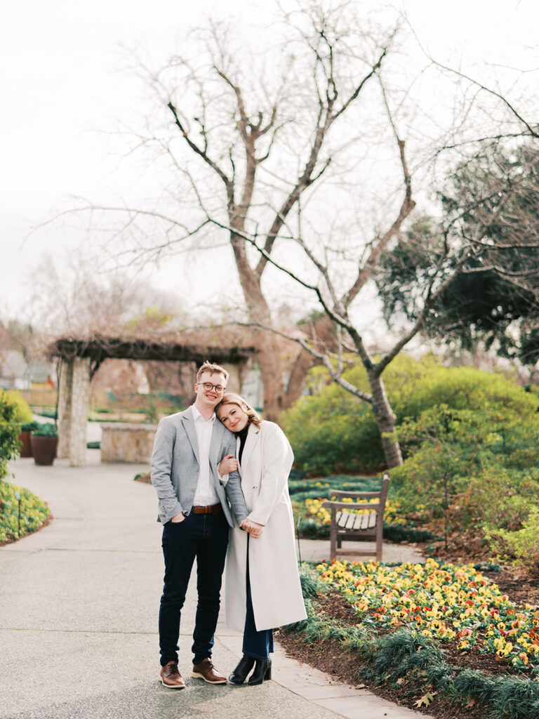 Engagement session at the Dallas Arboretum and Botanical Garden