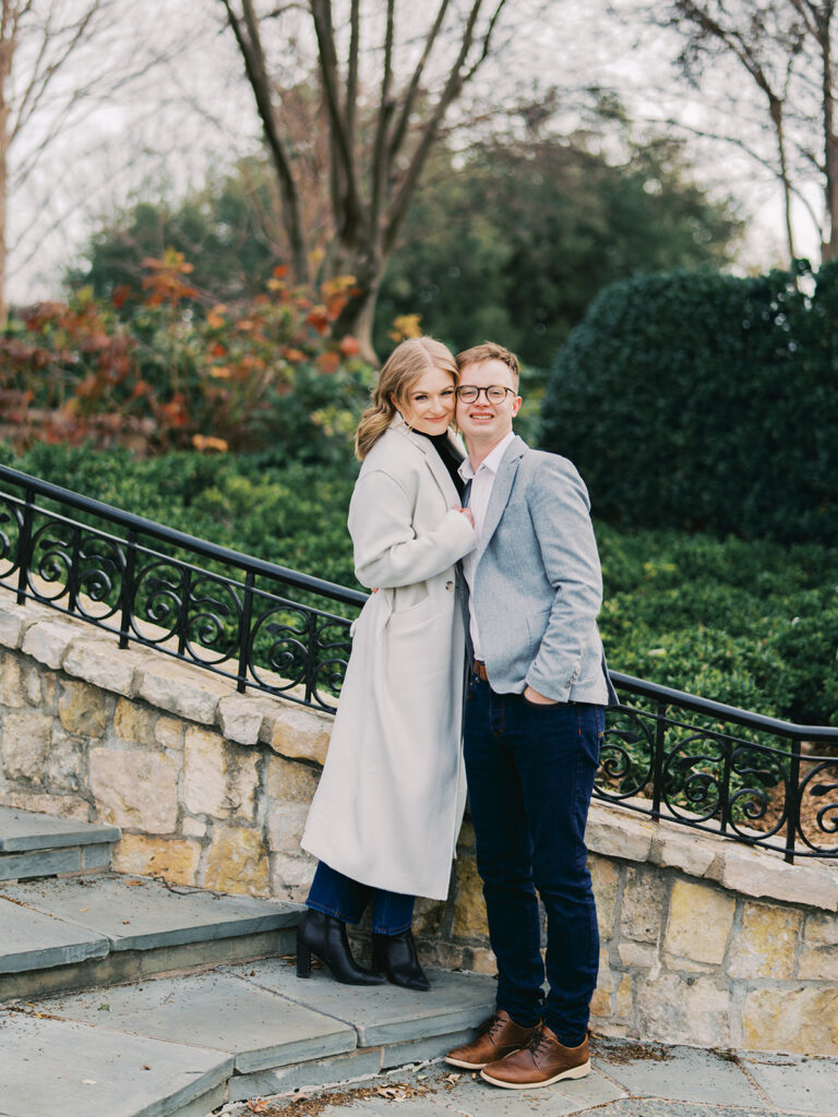 Timeless engagement photos captured on film in Dallas, Texas