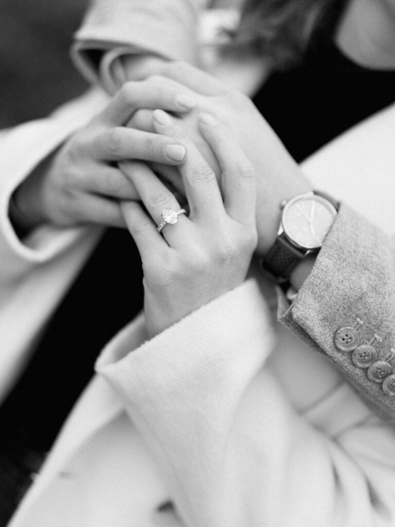 Timeless engagement photos captured on film in Dallas, Texas