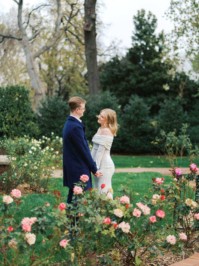 Timeless engagement photos captured on film in Dallas, Texas