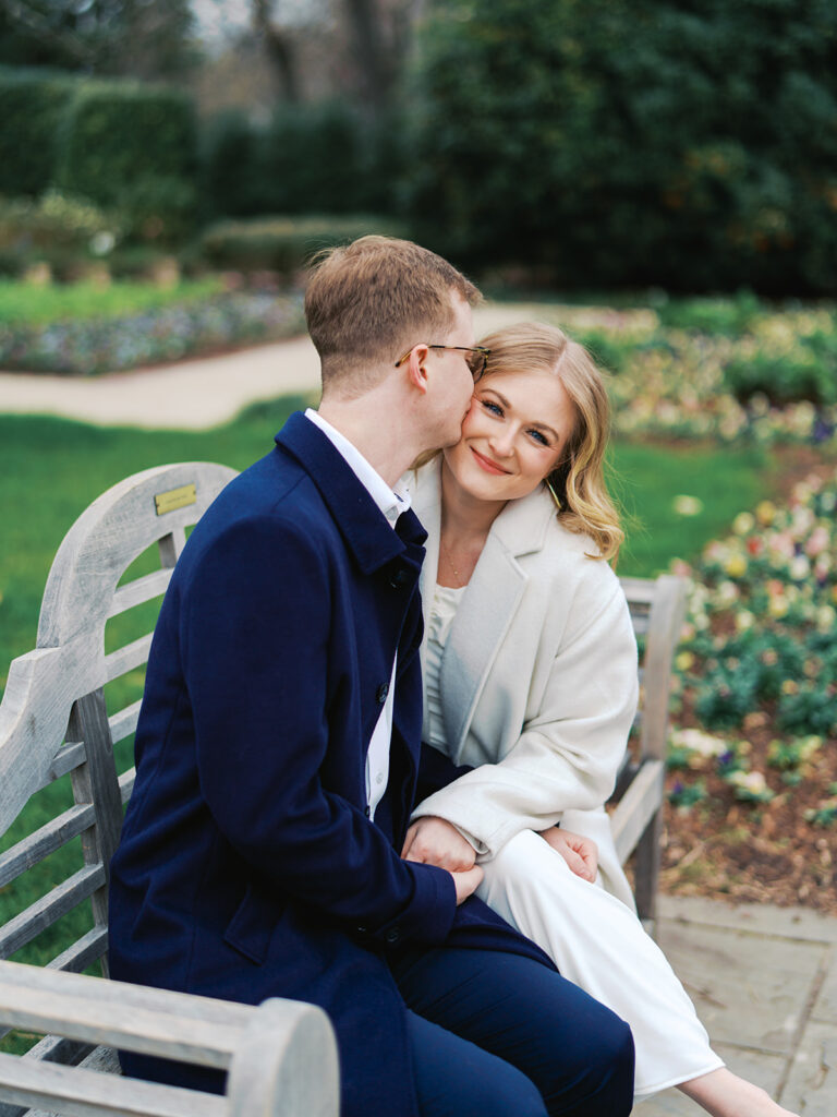 Timeless engagement photos captured on film in Dallas, Texas