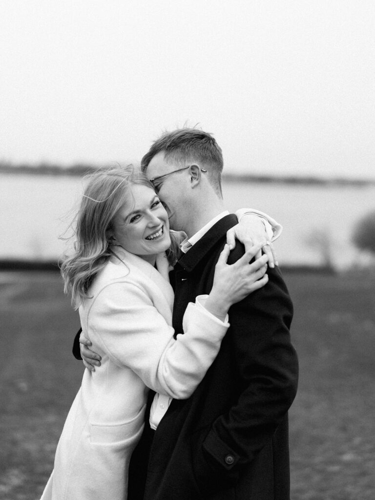 Timeless engagement photos captured on film in Dallas, Texas