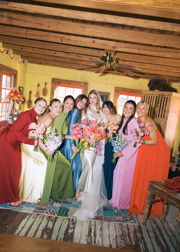 Vibrant Round Top wedding at Rancho Pillow in Texas