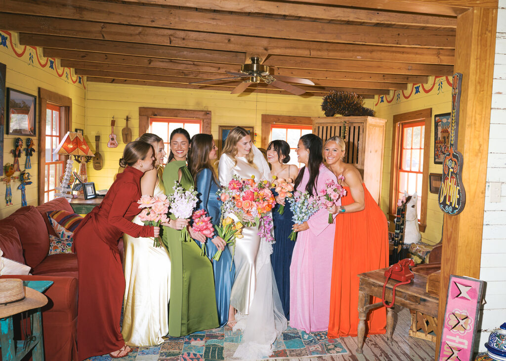 Vibrant Round Top wedding at Rancho Pillow in Texas
