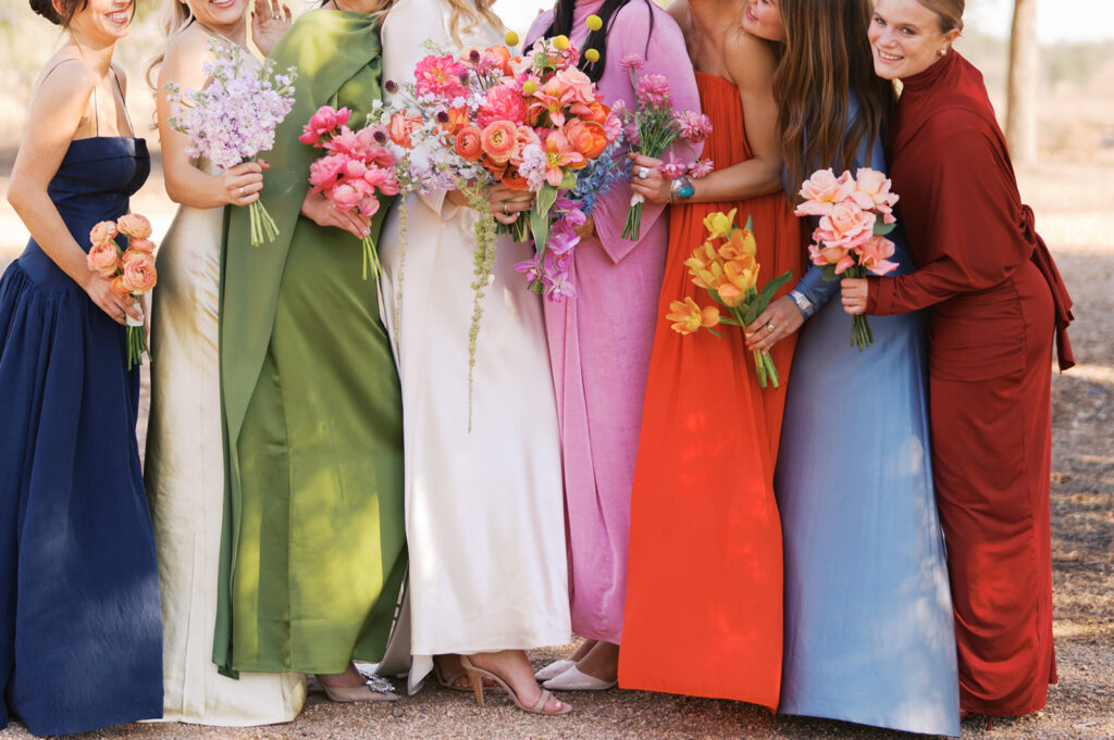 Vibrant Round Top wedding at Rancho Pillow in Texas