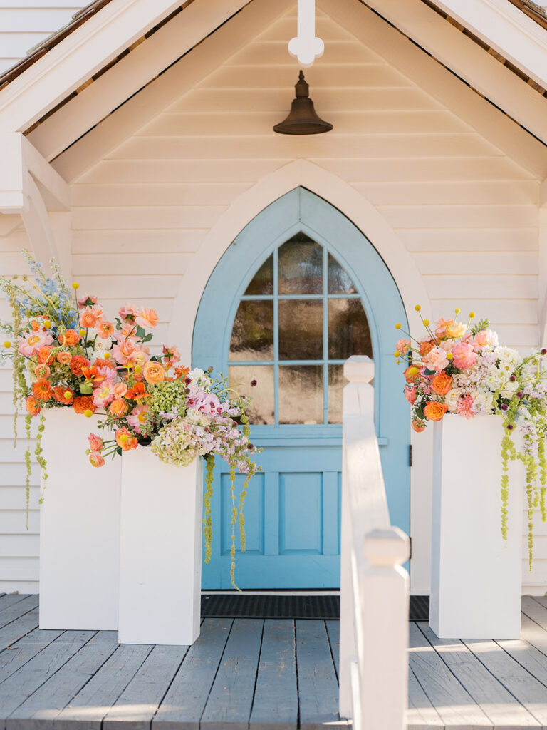 Outdoor Texas wedding photographed with film photography