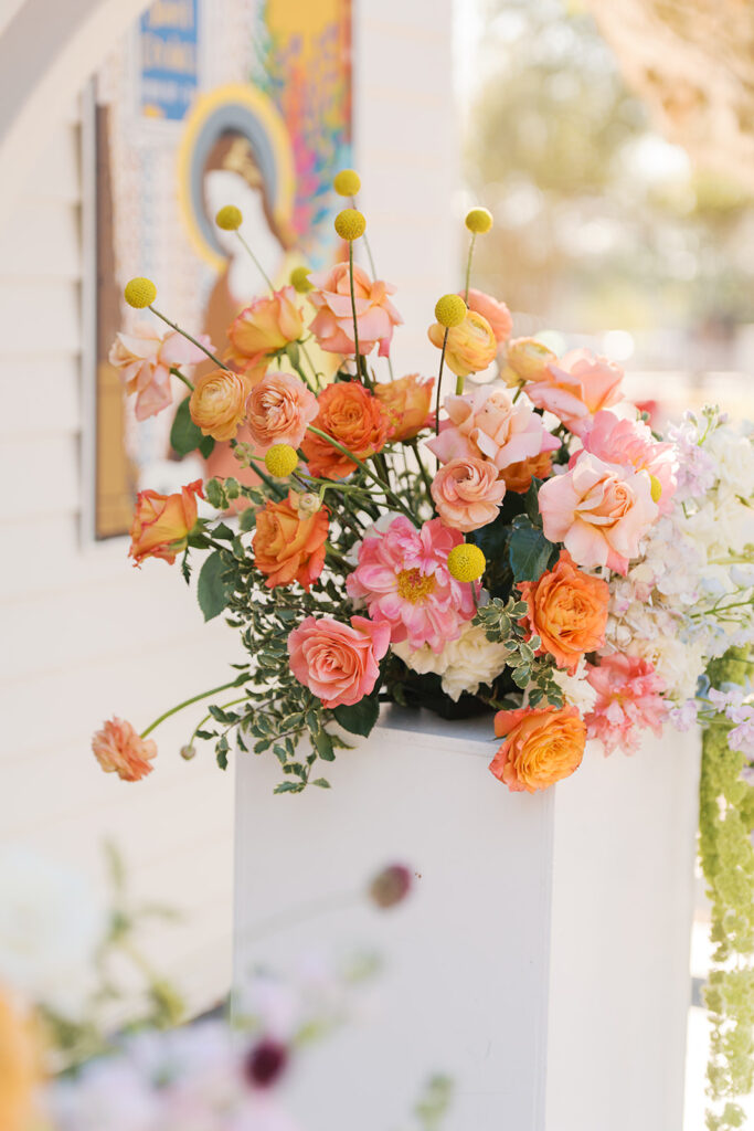 Outdoor Texas wedding photographed with film photography
