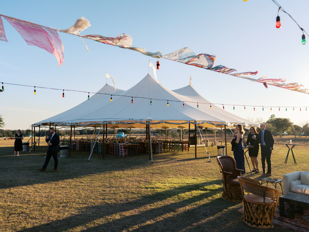 Candid moments from a Round Top Texas wedding photographed on film