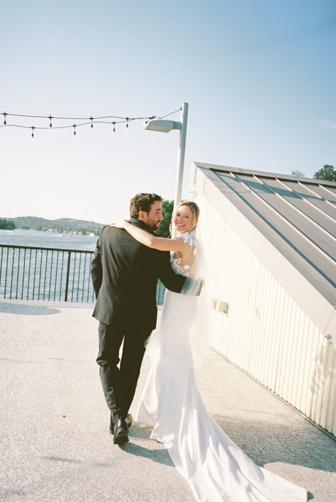 Editorial style wedding film photography in Austin, Texas
