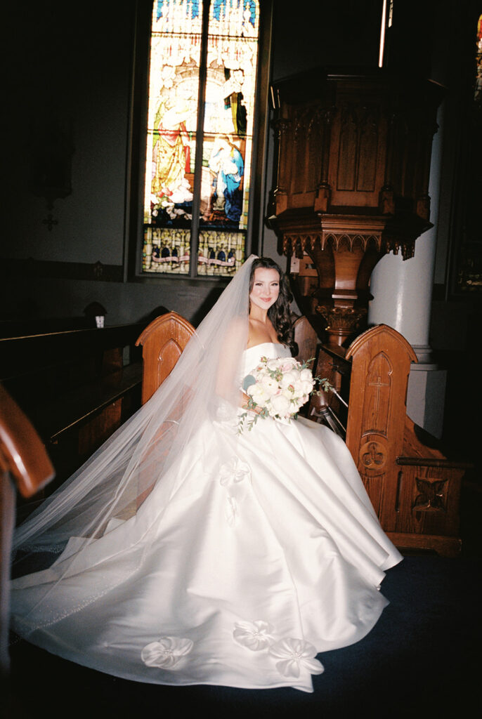 Editorial style wedding film photography in Austin, Texas