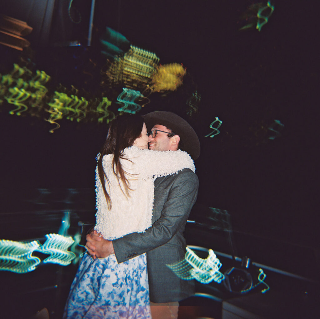 Candid wedding moments captured with film photography in Austin