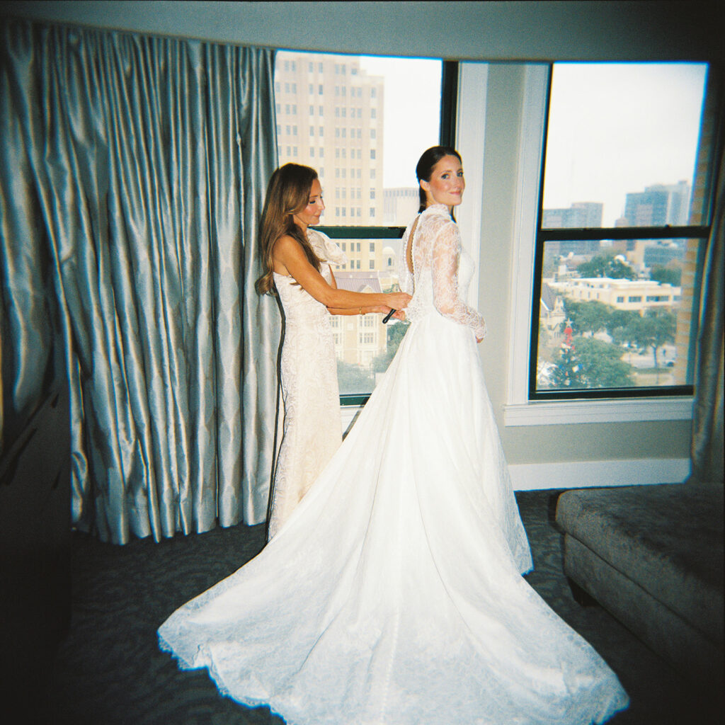 Editorial style wedding film photography in Austin, Texas