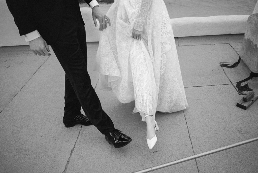 Romantic Austin wedding captured on 35mm film