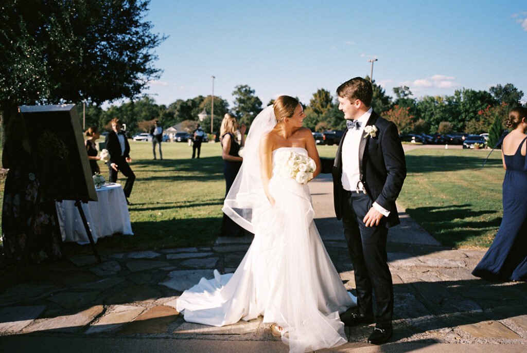 Romantic Austin wedding captured on 35mm film