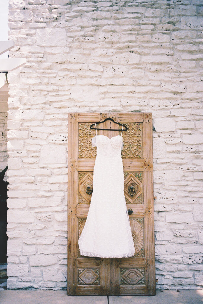 Wedding day details photographed on film in Austin, Texas