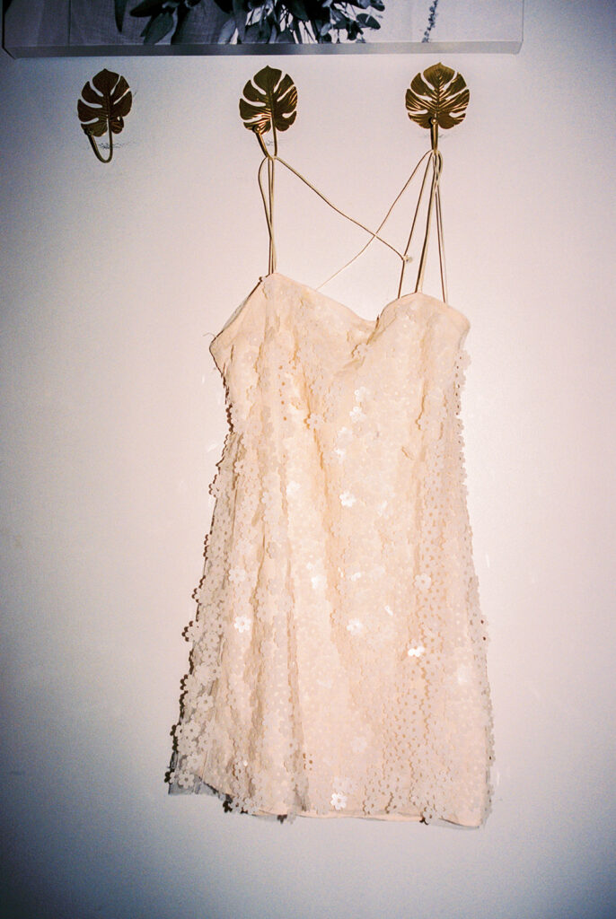 Candid wedding moments captured with film photography in Austin