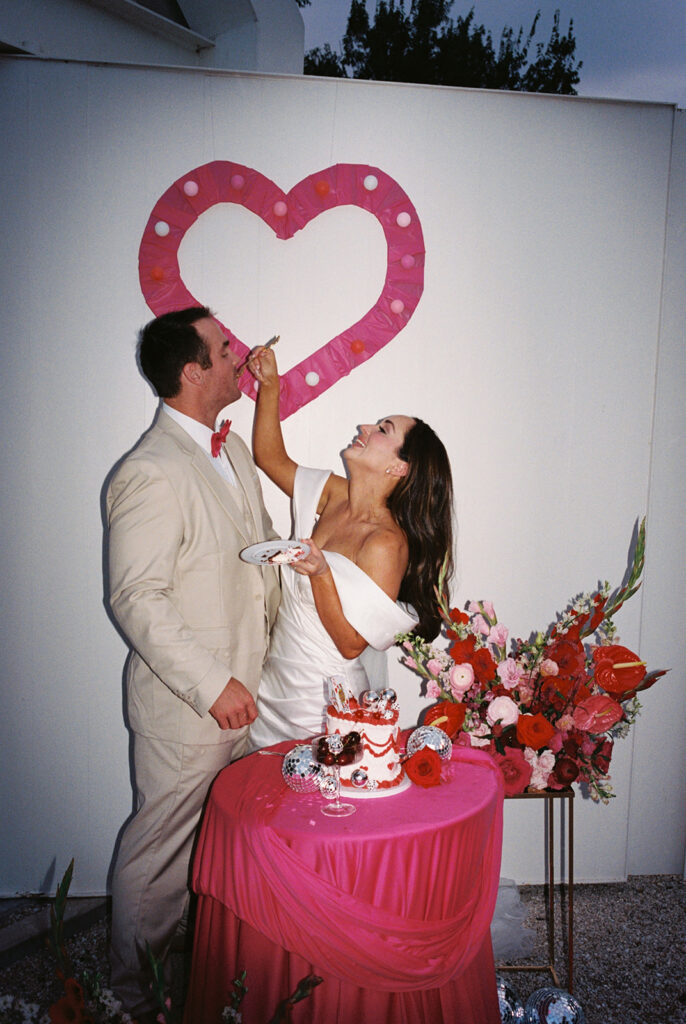 Candid wedding moments captured with film photography in Austin