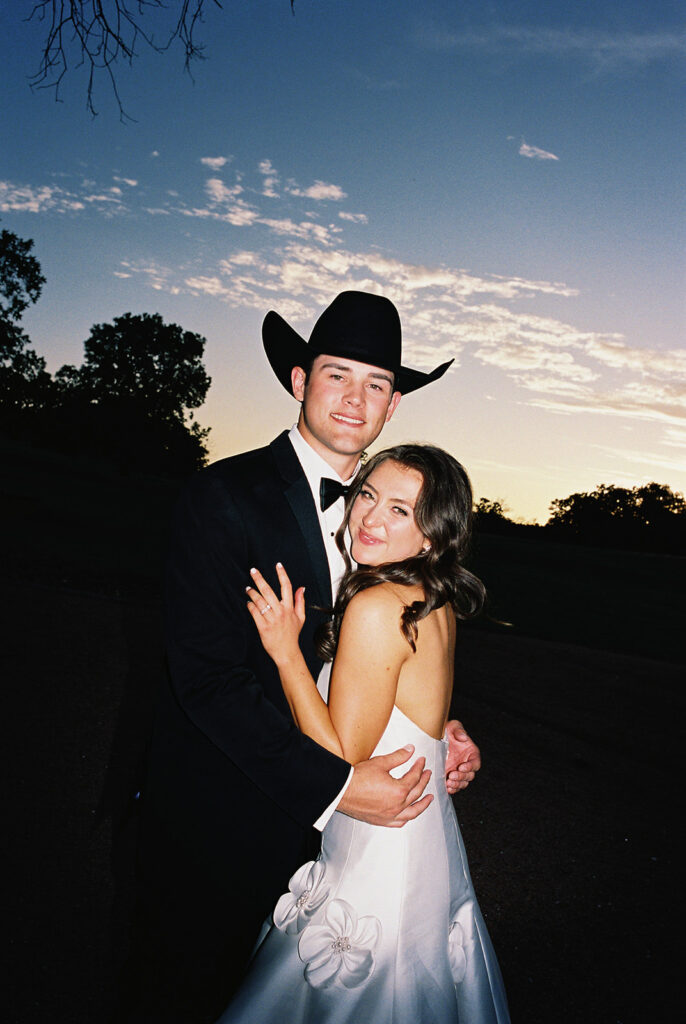 Candid wedding moments captured with film photography in Austin