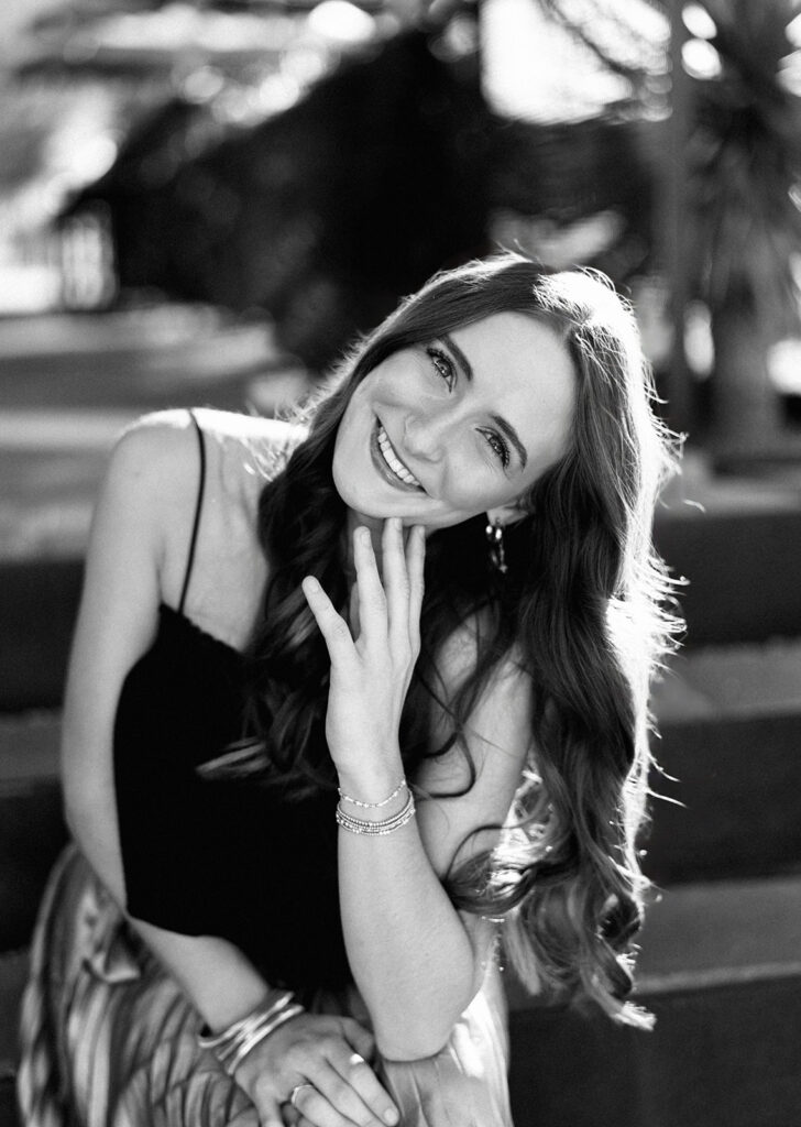 Sunny Austin senior photos captured on film at South Congress