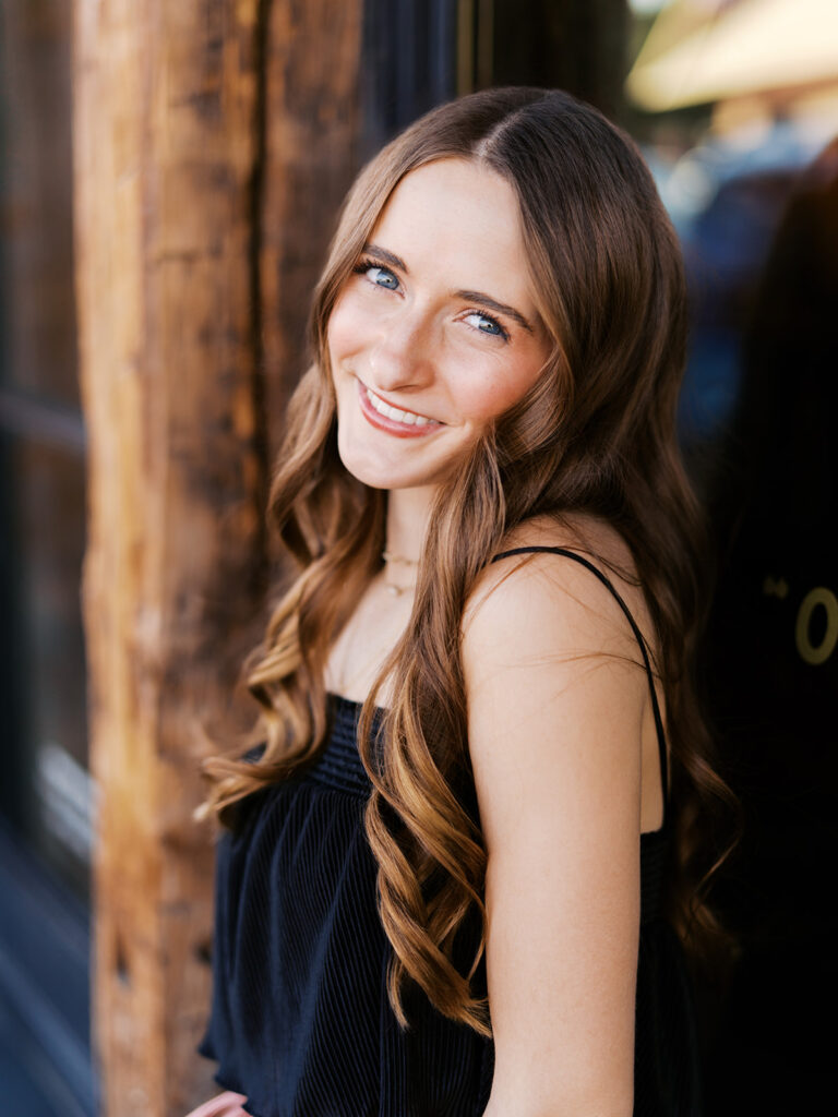 Sunny Austin senior photos captured on film at South Congress