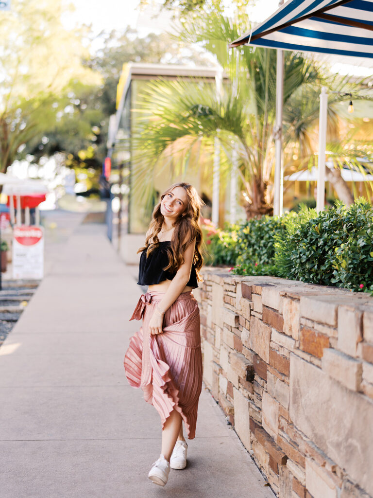 Sunny Austin senior photos captured on film at South Congress